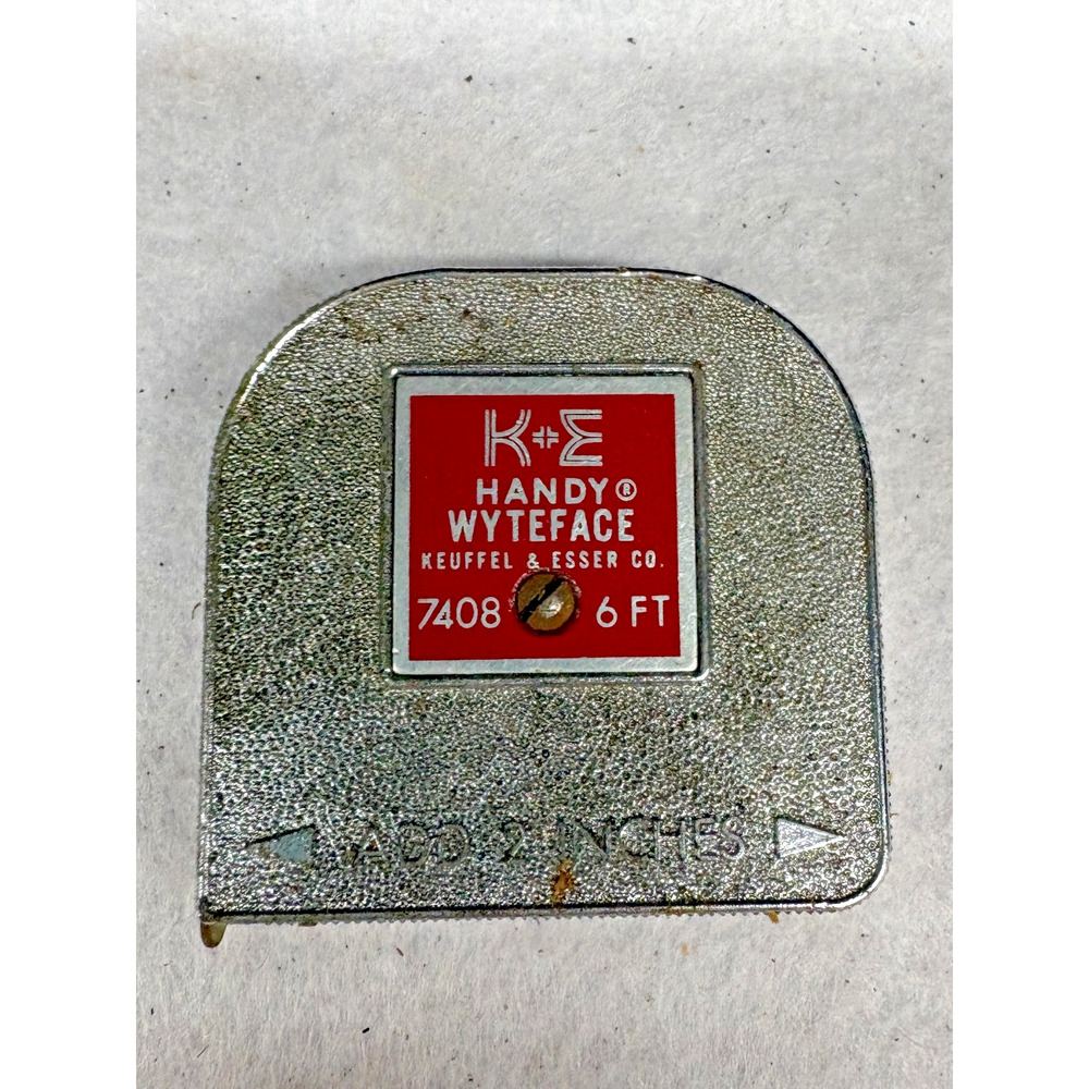 Keuffel & Esser Handy Wyteface Tape Measure 6 ft Model 7408